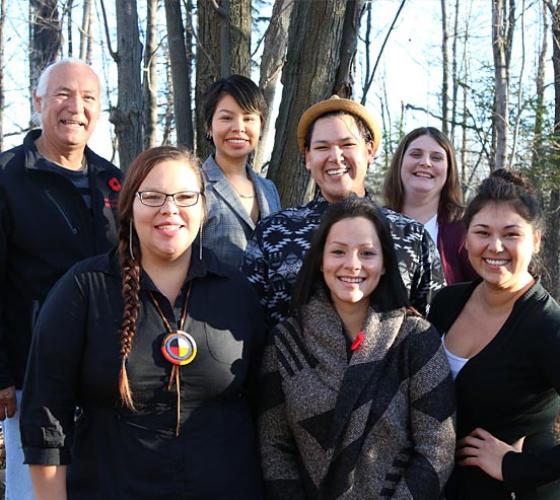 A group photo of ˾ Indigenous leaders.